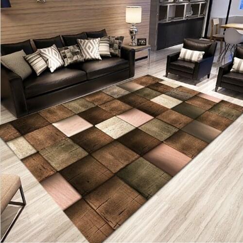Nordic Style Geometry Lattice Carpets for Living Room Bedroom Area Rugs Kids Game Crawl Mat Home Large Size Antiskid Soft carpet