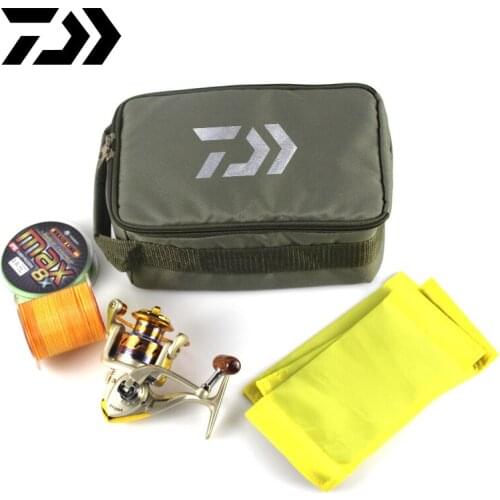Daiwa Fishing Reel Bag Multifunctional Fishing Tackle Bags DAIWA Fishing Lures Gear Storage Bag Foldable Waterproof Bag F87