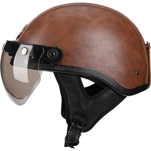 Motorcycle Helmet Retro Vintage Riding Quality DOT Cycling half Helmet style Road Outdoor Sports moto Scooter,Cruiser,Chopper