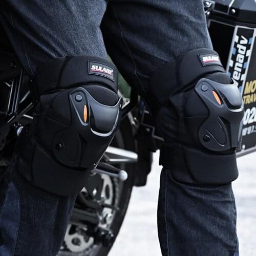 Motorcycle Knee Protector Shin Guard Elbow Pad Adjustable Belt Motocross Shin & Elbow Protection For Motorcycle Protective Gear