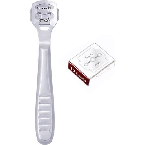 1set Leather Thinning Craft Tool Shovel Leather Knife with Silvery Sewing Knife Leather Tool Gift 10pcs Blades