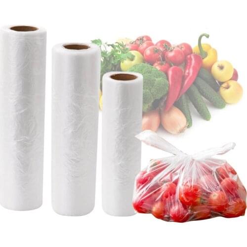100Pcs/Roll Food Storage Containers Vest Style Leakproof Thicken Kitchen Storage Tools Vacuum Sealer Food Wrap Storage Bag