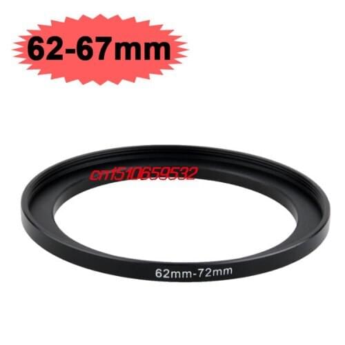 2pcs Sale Black Metal 62mm-67mm 62-67mm 62 to 67 Step Up Filter Ring Adapter