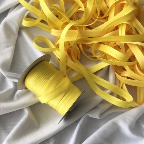 25yards/roll Polyester 5/8"(15mm) Satin Bias Tape Bias Binding Solid Color For DIY Garment Sewing And Trimming