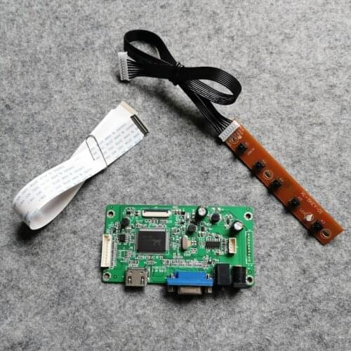 30 Pin eDP VGA laptops panel controller drive board WLED For NV125FHM/NV133FHM LCD matrix 1920*1080 DIY kit