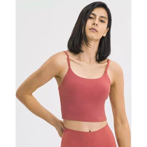 ZenYoga ESSENTIAL Women Tank Push Up Padded Gym Fitness Bra Crop Tops Yoga Workout Sports Bras with Removable Pads