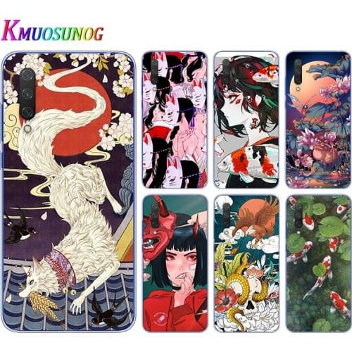 Japanese Style Anime For Xiaomi Mi 11i 11 10i 10T 10 9T 9SE 9 8 A3 CC9 CC9E Note 10 Lite Pro Ultra Soft Phone Case