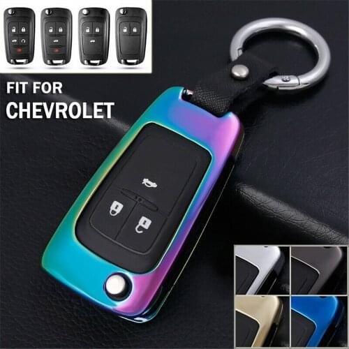 Zinc Alloy Smart Remote Car Key Fob Case Cover Keychain Holder Protector For Chevrolet Chevy Buick GMC Accessories