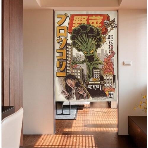 Japanese Style decorative Service cat door curtain fabric cloth home screens partition restaurant curtains wall home decoration