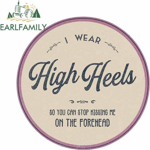 EARLFAMILY 13cm x 12.7cm for High Heels Retro Graphic Decal Refrigerator Windshield RV Car Stickers Refrigerator Vinyl Car Wrap