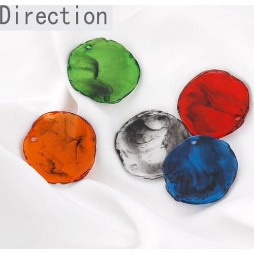 Halo cloud-feeling smoke pattern semi-permeable watercolor painting irregular resin material diy earring earring accessories