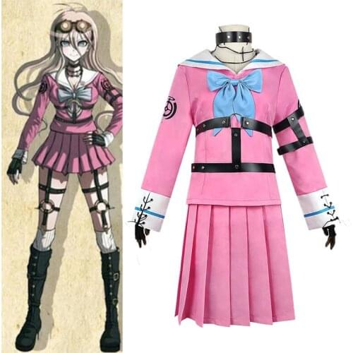 Anime Cosplay Costume Danganronpa V3:Killing Harmony Miu Iruma School Uniform Halloween Carnival Sailor Uniform Sets