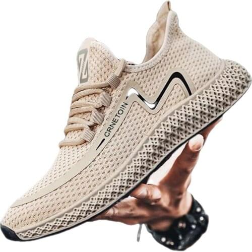 2021 Spring Autumn New Breathable casual shoes Flat outdoor fashion Sneakers for male Comfortable Lace-up Mesh running men shoes