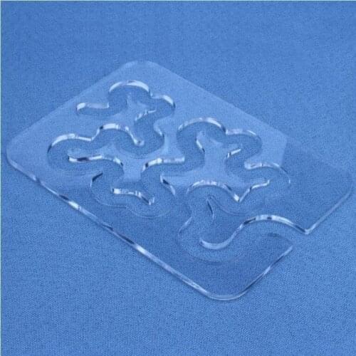 1set New Free Motion Quilting Essential Template Sewing Machine Quilting Ruler Quilting Patchwork Ruler Quilters Ruler Meander