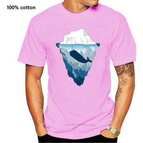 FRIENDS Polar Bear & Whale Original Design Mens T Shirt Cartoon Print Cotton Cloth Top Tees Casual Streetwear