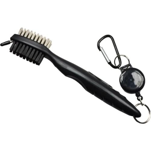 New Golf Club Brush Golf Groove Cleaning Brush 2 Sided Golf Putter Wedge Ball Groove Cleaner Kit Cleaning Tool Golf Accessories