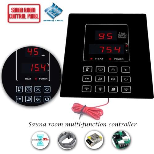 99 Hours Delay Switch Infrared Heater Control Panel for Sauna Personal Whirlpools System Multi-function Light Switch
