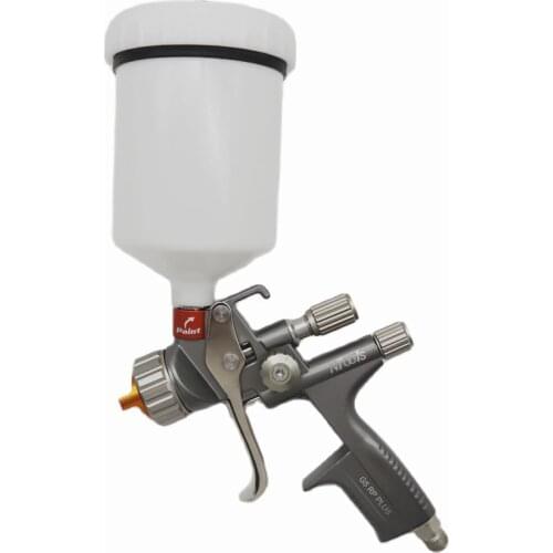 G5 Plus Spray Gun With Adapter Pps Tank Air Spray Gun With Quick-Connect Wash-Free Tank Paint Mixing Cup Paint Sprayer