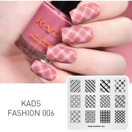 1pc Nail Stamping Plate Mixed Pattern Nail Art Template Flower Lines Lattice Pattern Design Manicure Stencil Plate for DIY Nails