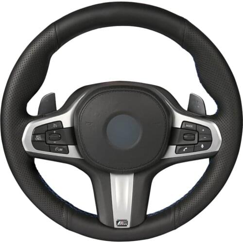 DIY Genuine Leather Car Steering Wheel Cover for BMW M Sport G30 G31 G32 G20 G21 G11 G12 G14 G15 G16 X3 G01 X4 G02 X5 G05 X7 G07