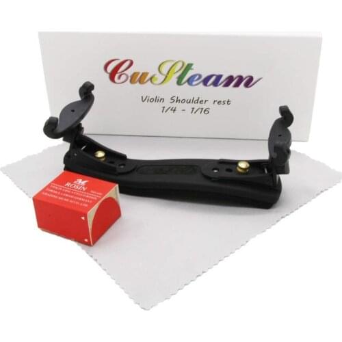 Adjustable 1/4-1/16 Violin Fiddle Viola Shoulder Rest Collapsible and Adjustable Silica gel Feet Pad Height for Beginners