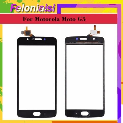 Touchscreen For Motorola Moto G5 XT1672 XT1676 XT1670 Touch Screen Digitizer Front Glass Panel Sensor 5.0" Replacement