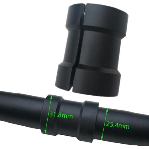 Stem Reducer 25.4mm To 31.8mm Black Bicycle Cycling Mountain Bike Spare Parts
