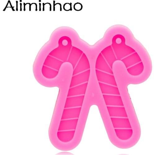 DY1024 Christmas cane Earrings Silicone Mold, Resin Molds DIY Crafting Molds with Epoxy, Resin art DIY Handmade Charms Mold