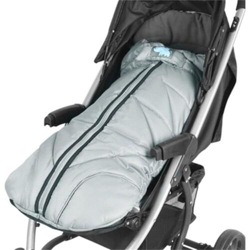 Baby stroller sleeping bag in autumn and winter thickened warm foot cover 110 cm childrens sleeping bag baby kick-proof quilt