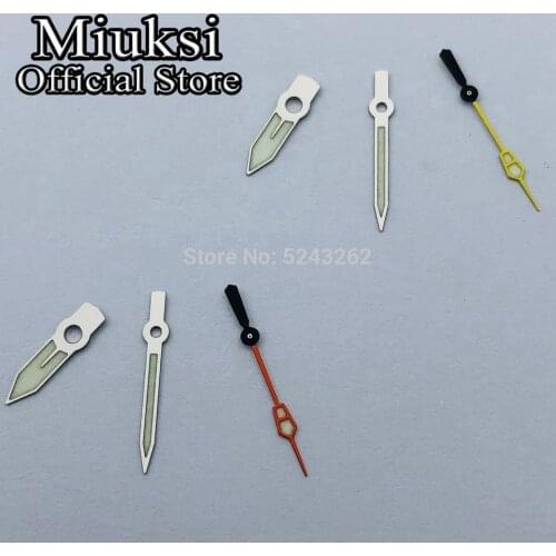 Miuksi watch hands green super luminous hands fit NH35 NH36 movement