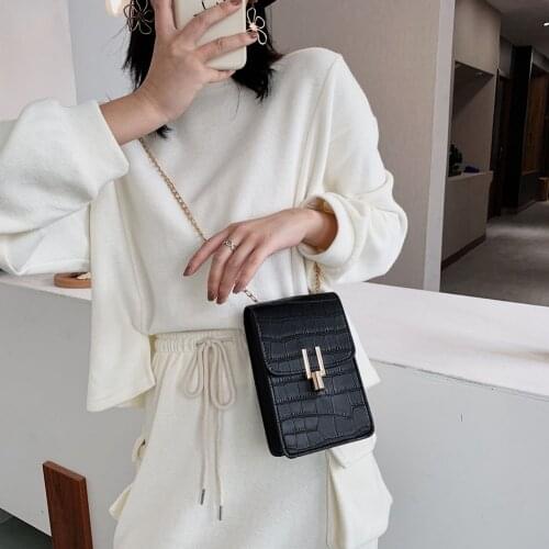 Alligator PU Street Mobile Phone Shoulder Handbags 2020 Summer Fashion Women Bags Female Vintage Crossbody Bag