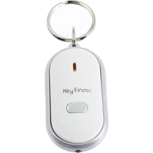 Whistle LED Light Torch Remote Sound Control Lost Key Finder Locator Remote Keychain Keychain Keyring With Whistle Claps
