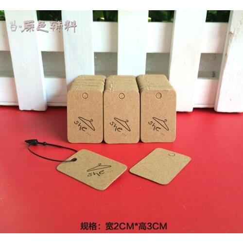Spot tags,SHE Tags Size: 30X20mm 500PCS 350gsm paper clothing jewelry tags , small tags Price Label