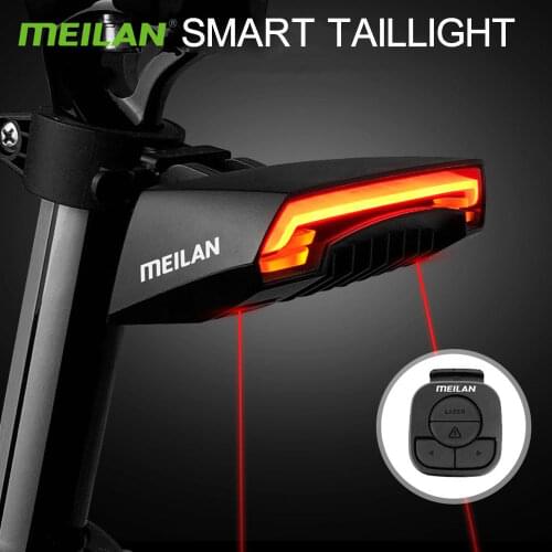Smart Auto Brake Sensing Light Bicycle Wireless Turn Light Cycling Taillights USB Bike Rear Light Accessories Bike Laser Lights