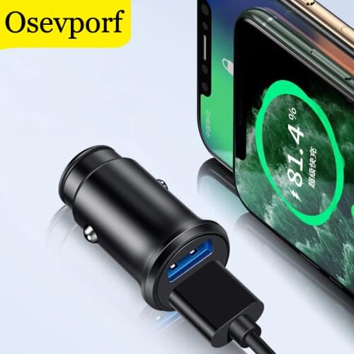 Universal Mini Car Charger 15W For iPhone Huawei Xiaomi Dual Ports USB Phone Chargering for Apple iPhone 11 12 Pro Max S 12Mini
