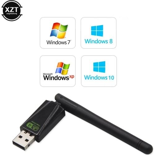 USB Wifi Wireless Network Card Adapter 150Mbps Antena Wi-Fi USB Adapter Realtek 8188GU Wi-fi Dongle PC Free Driver Lan Ethernet
