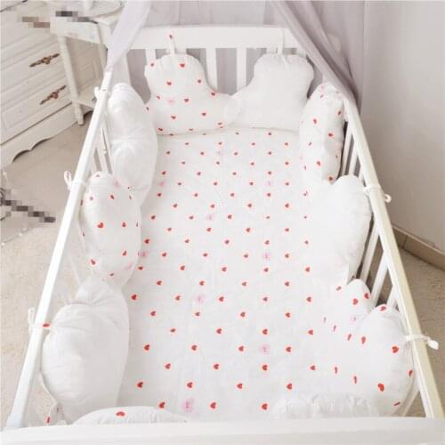 Ins bed curtain baby bedding baby pure cotton bed surrounding baby bedding kit childrens bed surrounding bed sheet cotton 2021