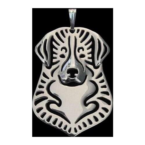Female Metal Animal Pendants Jewelry Bernese Mountain Dog Pendants