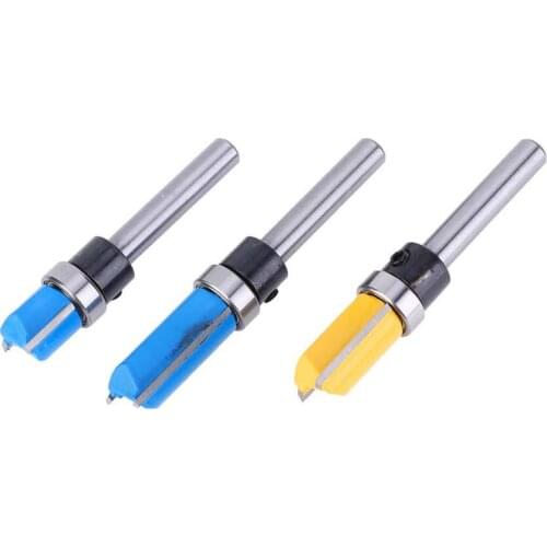 3Pcs 1/4in Shank Woodworking Milling Cutter Trimming Router Bit for Engraving