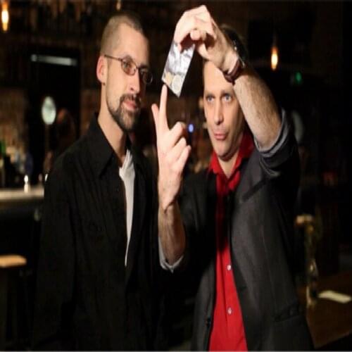 Bag4Life (1 US Half Dollar Coin W/DVD) by Mark Bendell Gimmick Coin Magic Tricks Close up Magia Coin Through Bag Penetration Fun