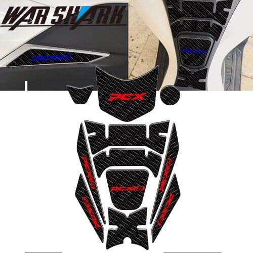 For Honda PCX125 PCX150 PCX 125/150 2018 2019 Motorcycle Fuel Tank Pad Protection Cover Body Decal Side Stickers Carbon Fibre