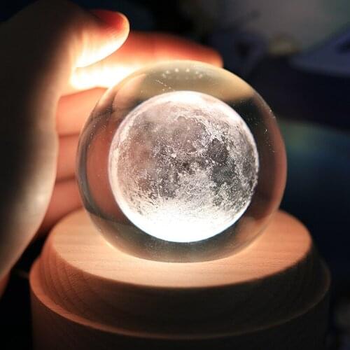 Crystal Ball Carousel Wood Music Box Little Prince with Light Rotatable Birthday Gift for Girlfriend Home Decoration Accessories