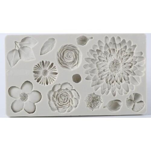 Cake tools New design Western style embossment decorating Fondant Cake Mold Handmade Chocolate Silica gel Mold F070402