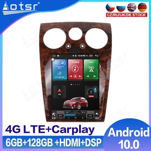 For Bentley Speeding Supersport Car Radio GPS Navigation Android 8.1 4G 64G Tesla Audio Player Multimedia Head Unit Auto Stereo