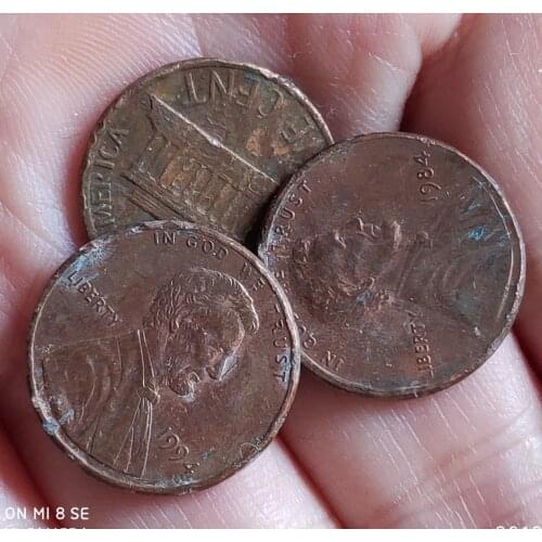 Set 3 Pieces USA Coins Old Original Coin Collectible Edition Real Rare Commemorative Random Year