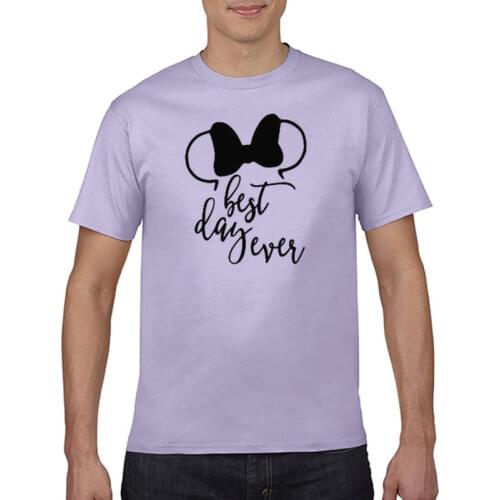 2021 new Xiaxin mens printing belt knot printing fun short sleeve fun best day ever design fashion T-shirt brand Unisex T-shirt