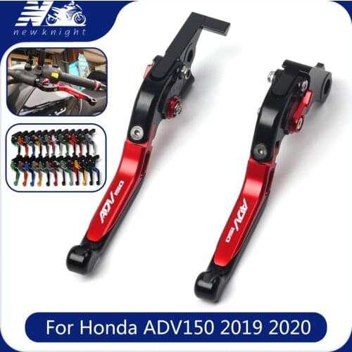 New With ADV150 logo Left Right Parking Function Motorcycle Foldable Extendable Brake Levers For Honda ADV150 ADV 150 2019 2020