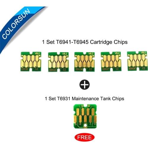Upgrade T6941-T6945 T6941 Cartridge Chip For Epson SureColor T3000 T3070 T5070 T7070 T3200 T5200 T7200 T3270 T5270 T7270 Printer
