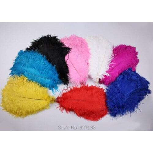 Wholesale!500pcs/lot!High Quality Natural OSTRICH FEATHERS 12-14 inch/30-35cm 10colours available Wedding Decoration
