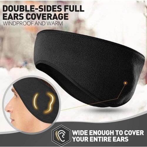 Autumn And Winter Ear Protection Forehead Warm Headband Fleece Cycling Cold Headband Running Outdoor And Warm Sports Cyclin C1G0